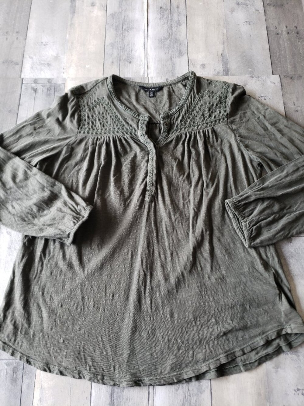 Lucky Brand Green Tee - Shirt Tunic Top - Size L